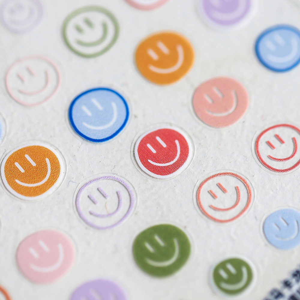 [Hàng mới về] Nhãn dán trang trí móng tay nghệ thuật hình mặt cười 3D dễ thương DIY