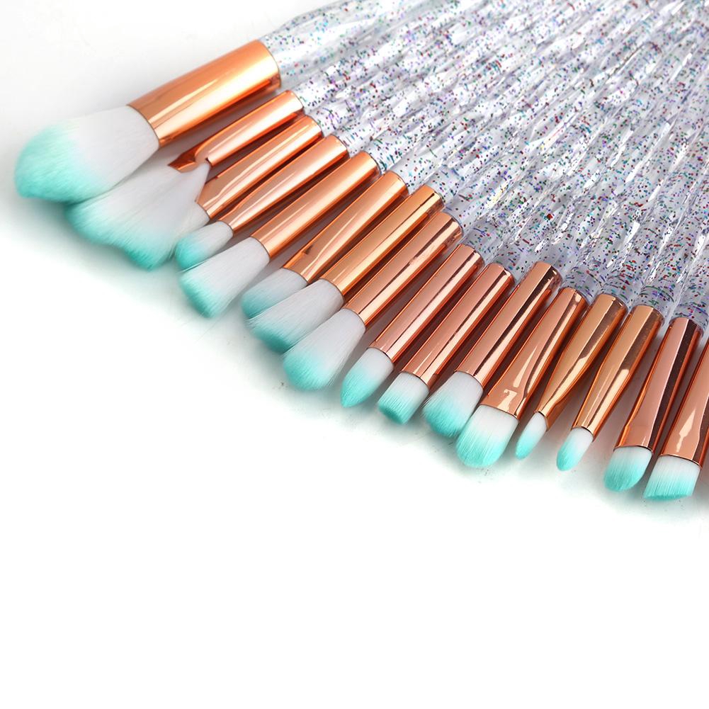 Bộ cọ trang điểm mắt tay cầm trong suốt thời