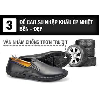 Giầy lười da bò cao cấp (cam kết da thật)GL-08