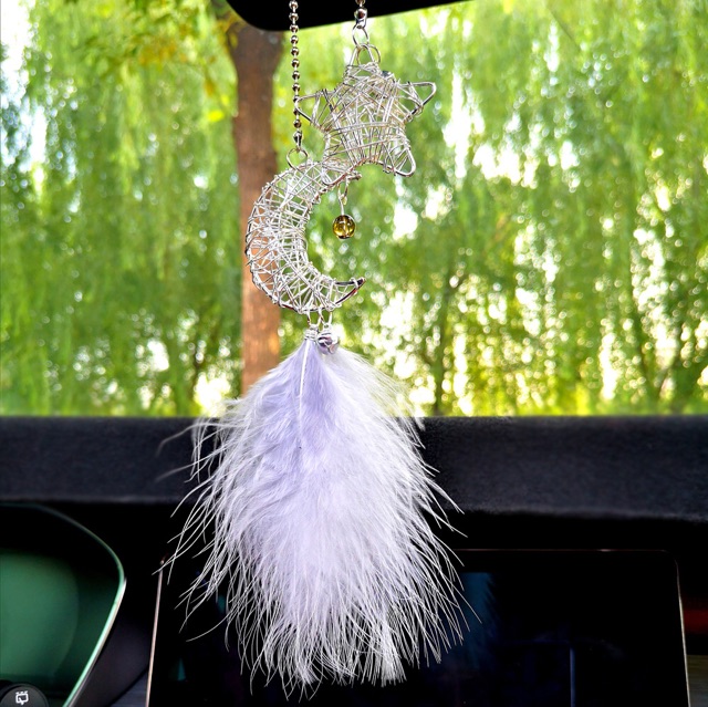 Bộ nguyên liệu làm dreamcatcher trăng sao 3D