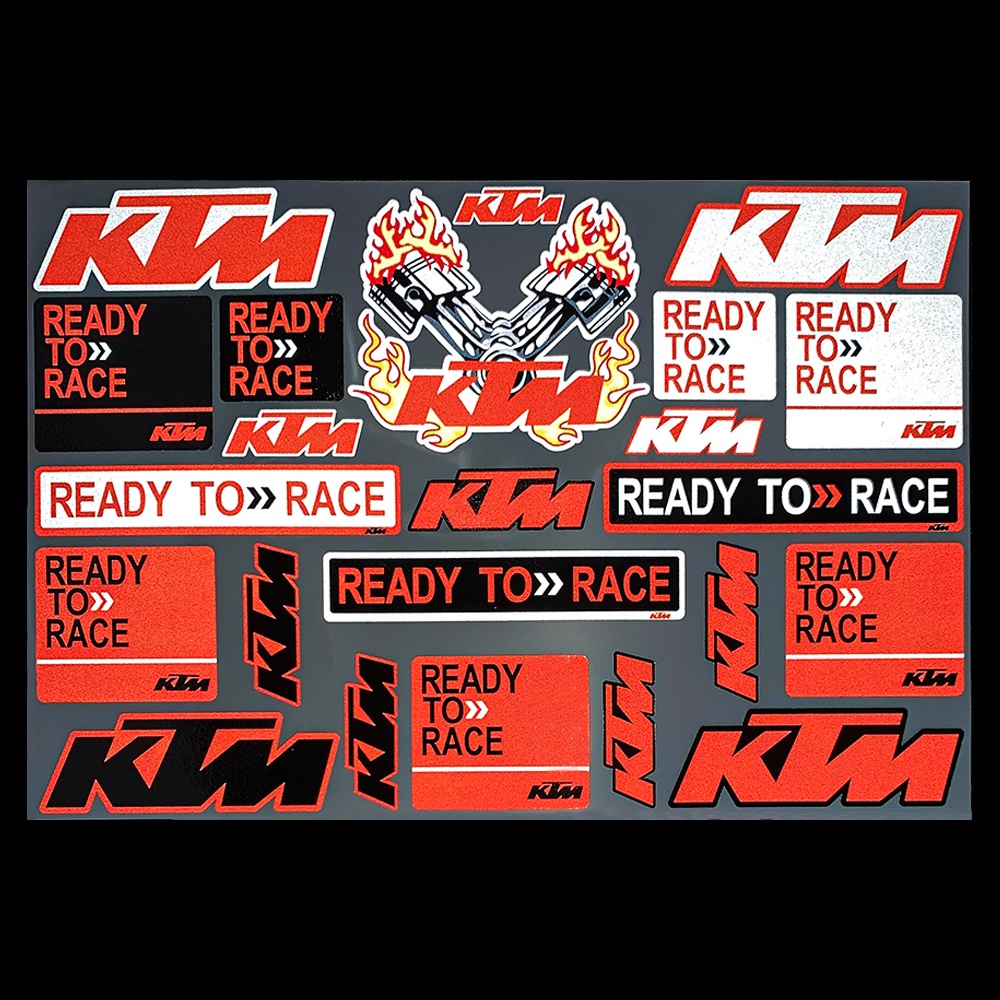 Sticker Phản Quang Dán Trang Trí Bình Xăng Xe Mô Tô KTM Duke 125 200 390 690 990 1290 Adv SXF EXC XC XCW
