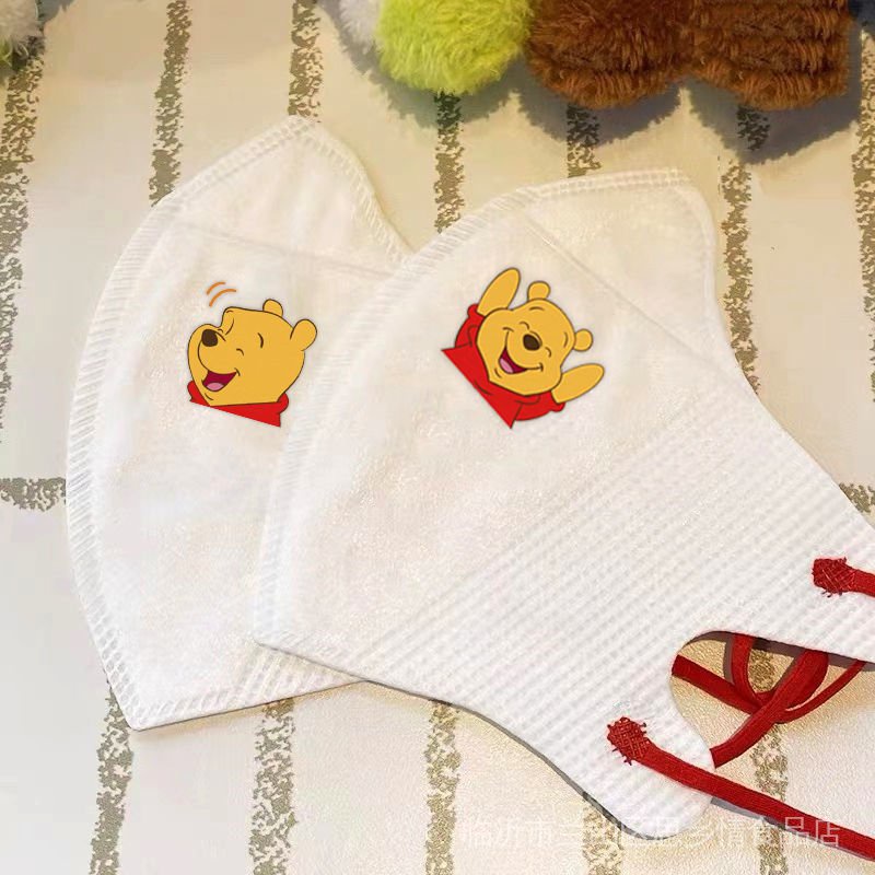 Set 10 Khẩu Trang 3d Ba Chiều Mỏng In Hình Gấu Hoạt Hình Sáng Tạo Bảo Vệ Cho Nam Và Nữ