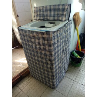 Áo trùm máy giặt cửa trên 8kg bằng vải dù