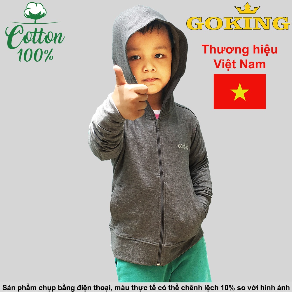 Áo khoác da cá GOKING 6 túi, form unisex cho bé trai, bé gái và nam nữ. Chống lanh, giữ ấm, chống nắng, chống tia UV