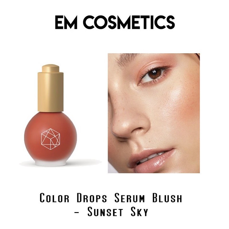 [Sẵn] Kem má Serum Em Cosmetics Color Drop Serum Blush - Sunset Sky