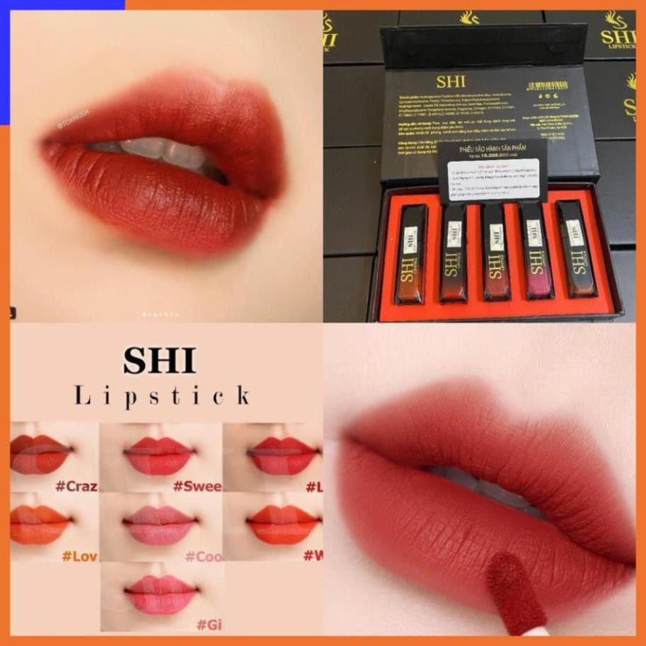 Son kem li SET 5 CÂY [xẢ KHO] Son Shi 5 màu Tự Nhiên, Son Kem , Cam Kết KO CHÌ V V V | BigBuy360 - bigbuy360.vn