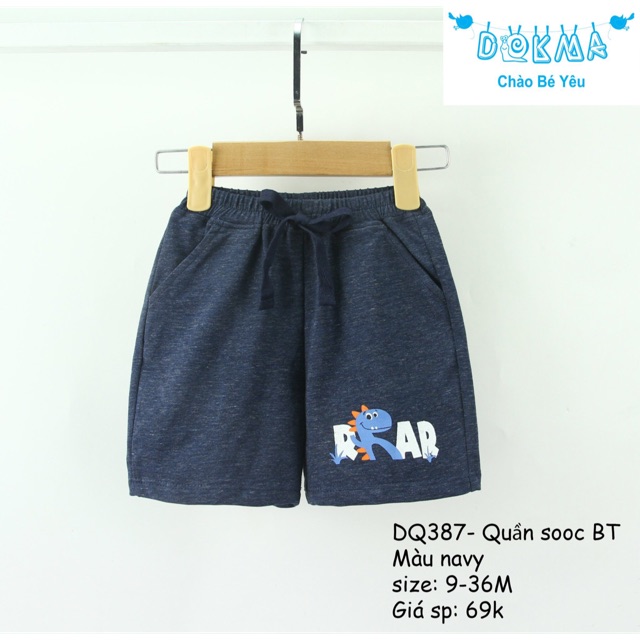 [ DOKMA ] Quần đùi bé trai ( size 6m - 3y )