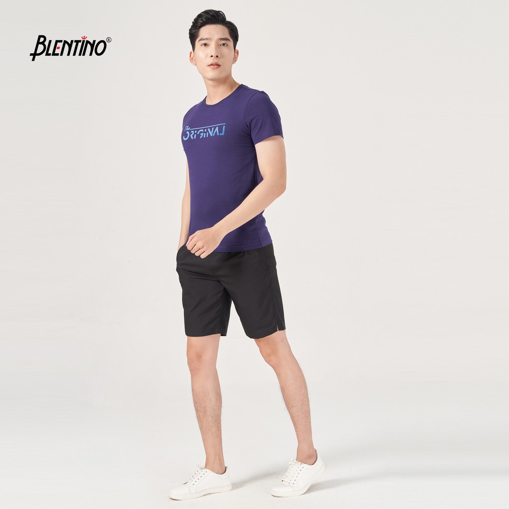 Áo Thun Nam Blentino , Chất liệu cotton cao cấp , Công nghệ in nhung trẻ trung TS20203