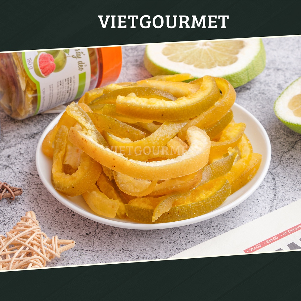 Trái cây sấy dẻo MIX Vietgourmet 11 vị đặc biệt, Xoài sấy dẻo, Chanh dây vỏ bưởi gừng mơ đu đủ dâu tây đồ ăn vặt healthy