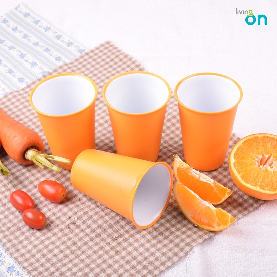 Ly nhựa màu sắc Living on-Orange CUP