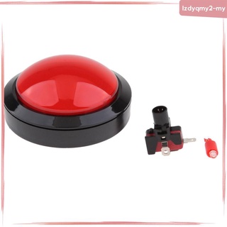 Nút bấm tròn 100mm có đèn led màu đỏ cho chơi game arcade