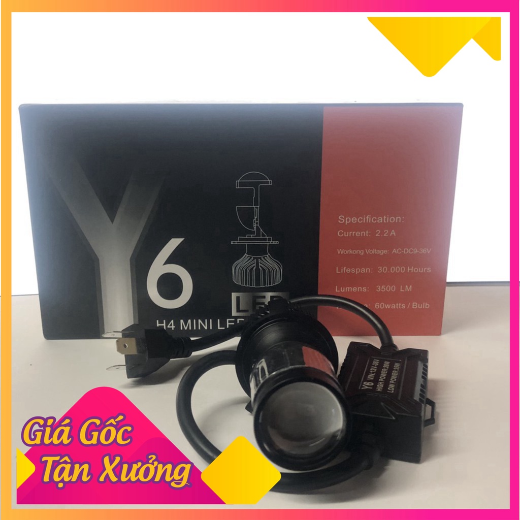 ĐÈN LED BI CẦU MINI CÓ CHỤP CHẮN SÁNG 60W ( giá 1 chiếc)  (Ảnh Sp thật)