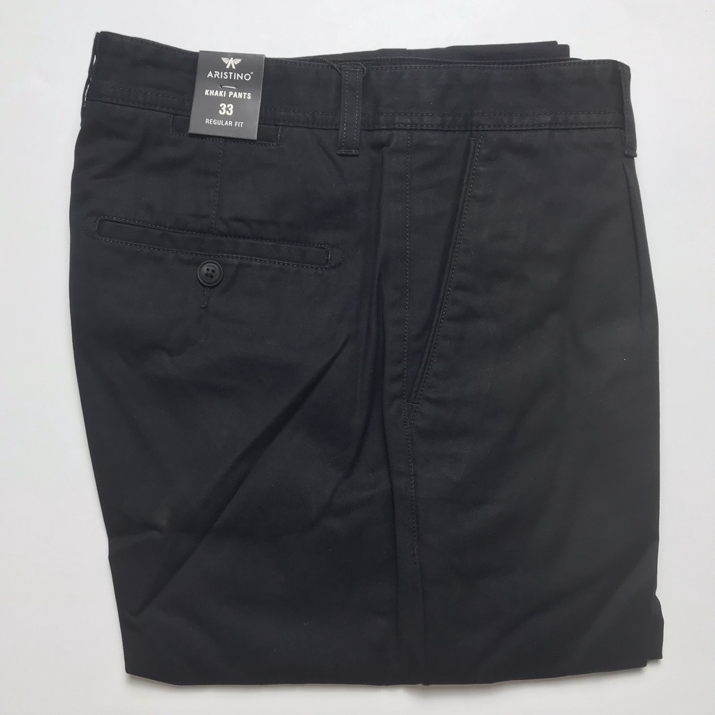 Quần kaki nam Aristino  from rộng chất cotton thấm hút mồ hôi  không nhăn AKK02307