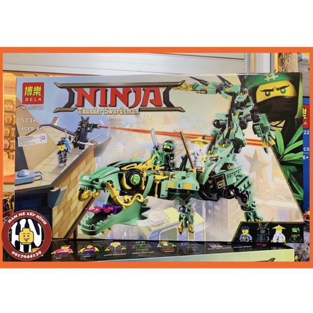 Đồ chơi xếp hình - Rồng movie Ninjago - Siêu đẹp - Bela 10718 - Ảnh thật !