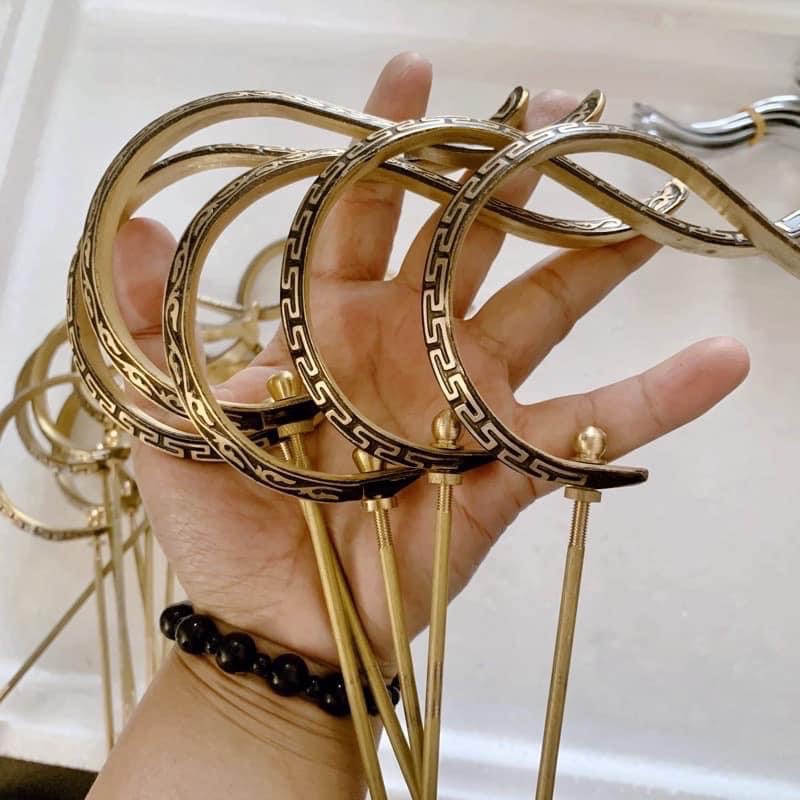 Móc đồng Bamboo móc lồng chim chất liệu đồng cao cấp dùng cho lồng mào, chòe, mi nhiều họa tiết