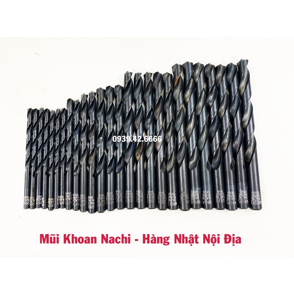 Mũi khoan sắt HSS NACHI 10 - 12ly , Hàng nội địa Nhật Bản, Chuyên dụng, chất lượng cao