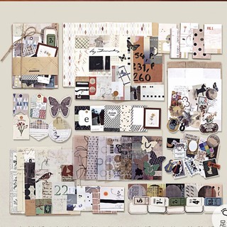 Set giấy nền làm đồ bullet journal junkjournal KH026