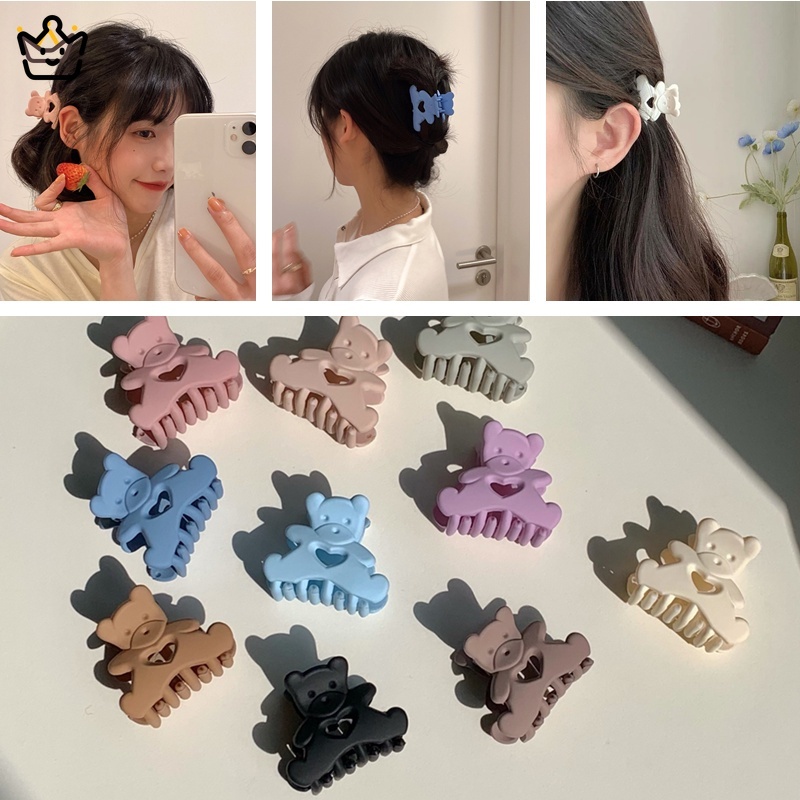 Kẹp tóc JP6 kiểu hình gấu phong cách Hàn Quốc hợp thời trang cho nữ