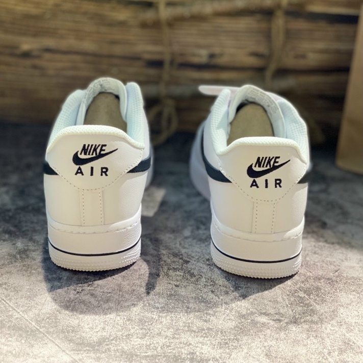 [ Thanh Lí ]Giày_Nike Trắng vệt đen Air Force 1, Af1 white black nam và nữ