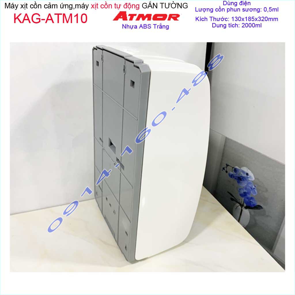 Máy xịt cồn cảm ứng Atmor KAG-ATM10, Máy phun cồn tự động 2 lít cao cấp dùng điện