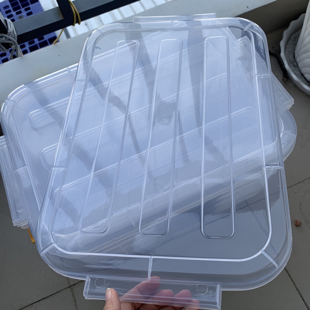 Thùng Nhựa Trong Suốt DUY TÂN 10L Kích Thước 41.2 x 27.2 x 14.5 cm | Hibucenter