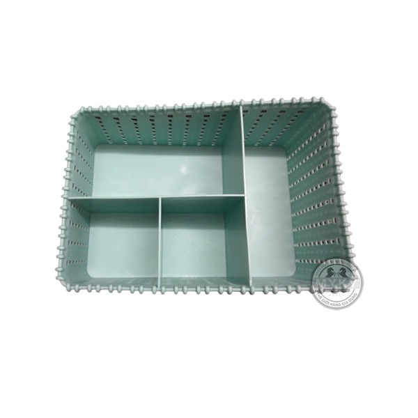 [Giá sỉ] Giỏ Kệ Đựng Đồ Đa Năng Giá Để Đồ Trang Điểm Bằng Mây Nhựa Giỏ Đựng Đồ Lặt Vặt Để Bàn đẹp giá rẻ