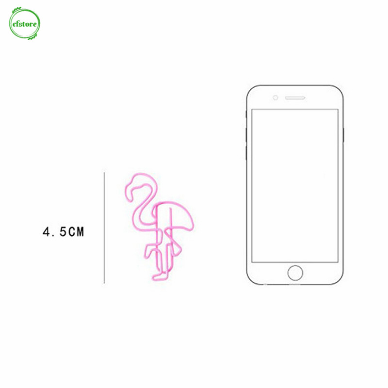 CF Flamingo Bookmark Planner Paper Clip Metal Material Bookmarks for Book Stationery School Office Supplies