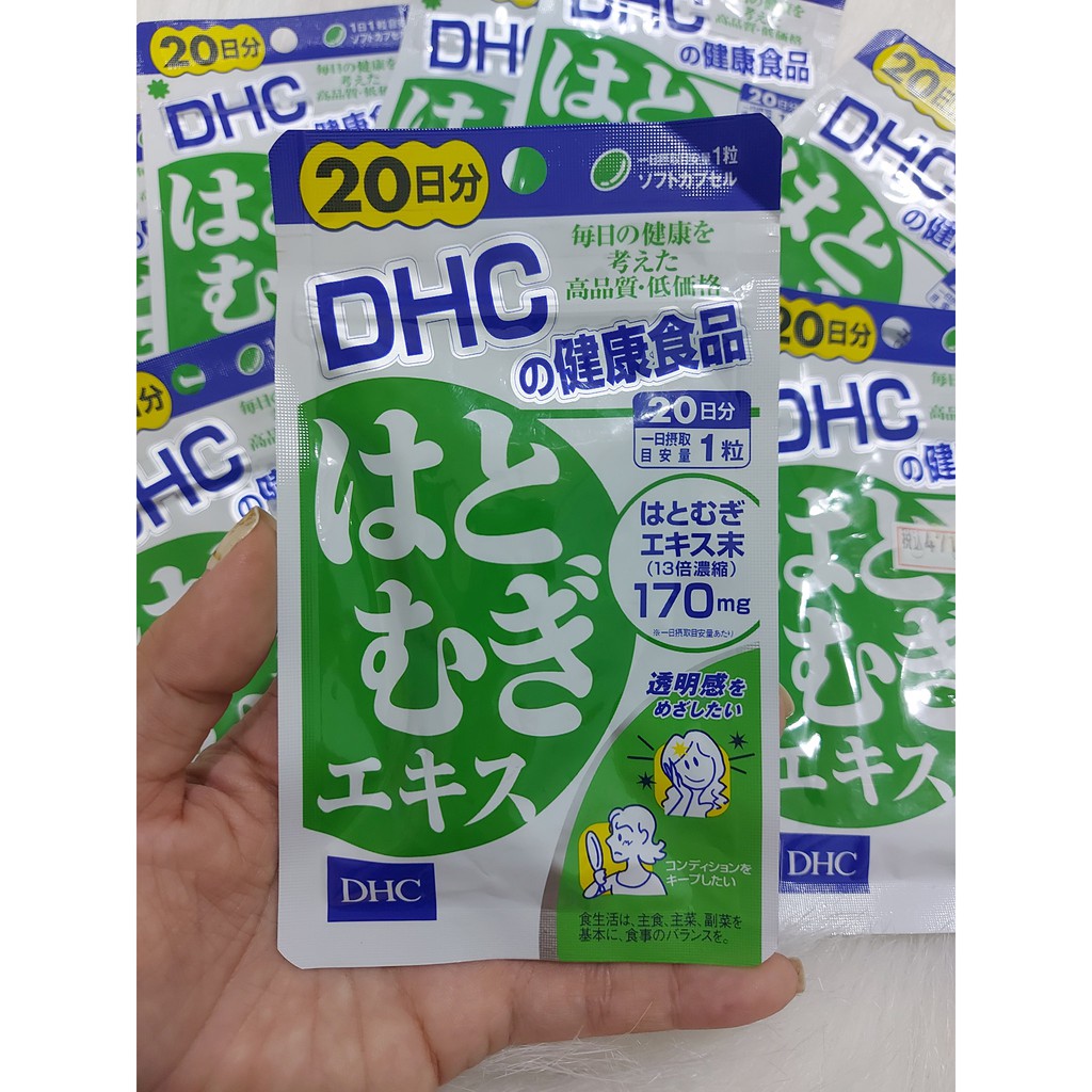 Viên uống Trắng da DHC Adlay Extract Nội địa Nhật 20 viên 20 ngày