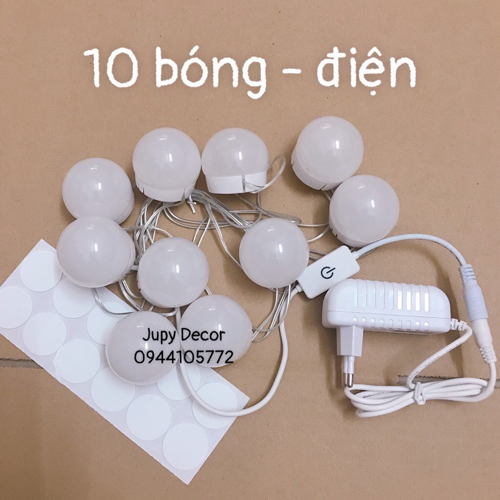 Đèn dán gương trang điểm / đèn gương / đèn led dán gương bằng keo 2 mặt không cần khoan đục lỗ