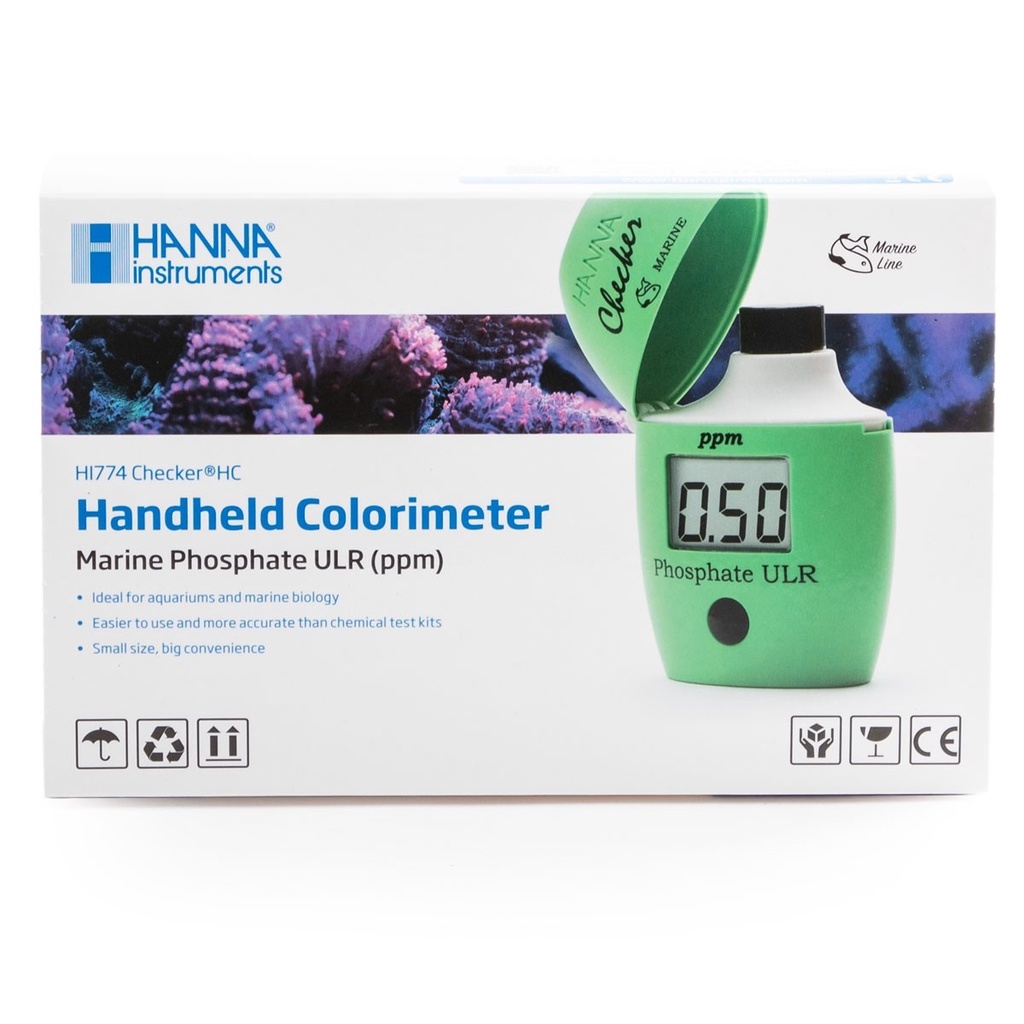 Test Po4 Hanna Checker Đo Photpho Thang Thấp Cho Nước Mặn HI736 .Bộ test PO4 dễ dàng sử dụng, kết quả chính xác