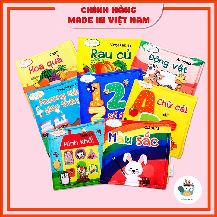 Sách vải Lalala baby, kích thích đa giác quan: My very first book/ Cuốn sách đầu tiên của bé