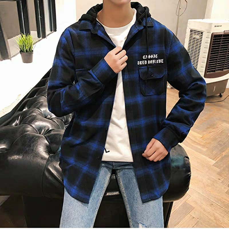 Áo khoác sơ mi caro 2 túi mẫu mới nhất | BigBuy360 - bigbuy360.vn