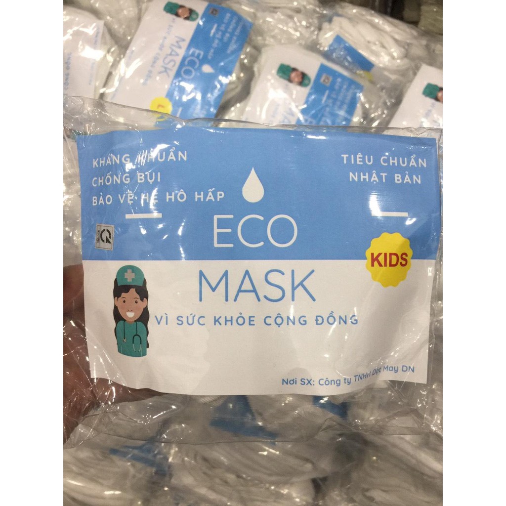 Combo 10 Khẩu trang vải kháng khuẩn giặt được 30 lần - ECO MASK xuất Nhật