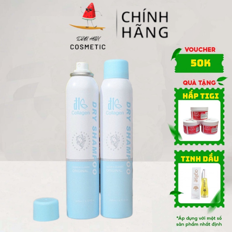 Dầu Gội Khô Siêu Mượt Tóc Collagen ĐL Dry Shampoo 200ml