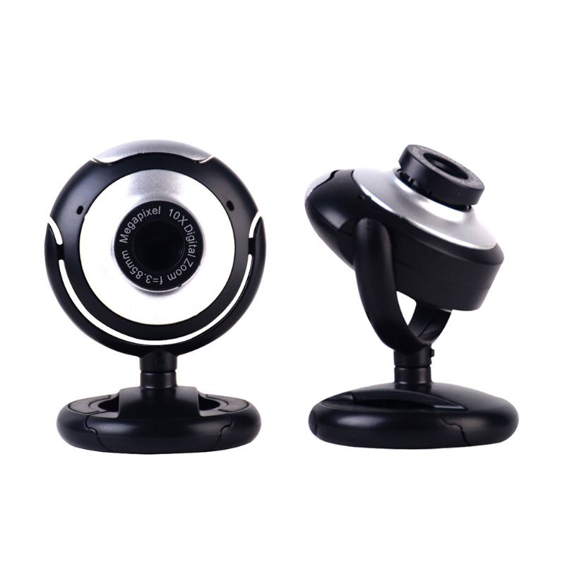 Webcam Usb Xoay 360 Độ Kèm Micro Thông Dụng Cho Laptop / Máy Tính