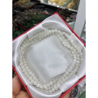 Vòng đeo tay, lắc tay phong thủy quấn 3 vòng đá mặt trăng