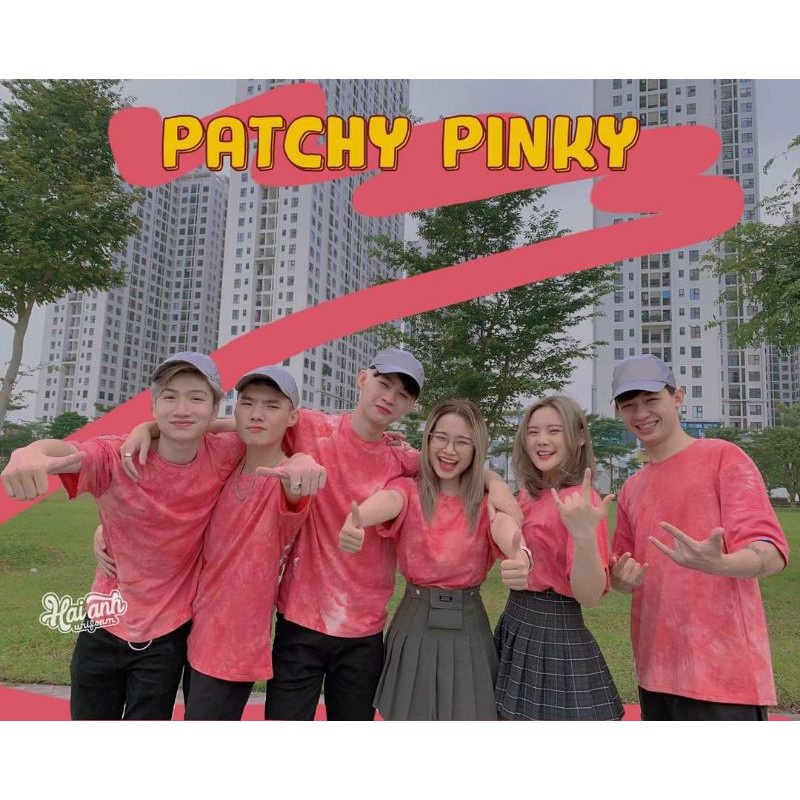 Áo loang lớp patchy, áo tie dye lớp, áo loang sơ mi, nhận in logo theo yêu cầu