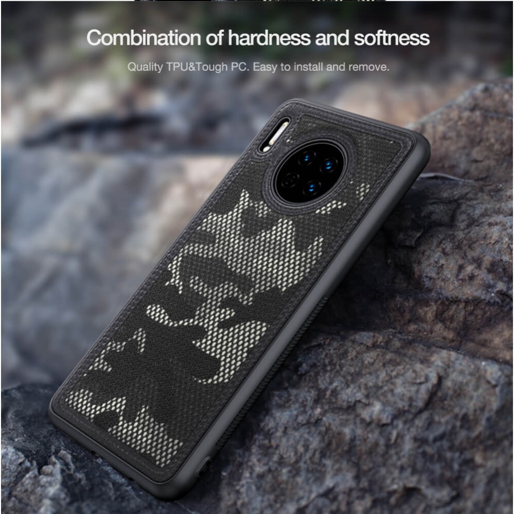 (Sẵn VN) Ốp lưng camo vải, da chống shock bảo vệ Nillkin Camo case cho Huawei Mate 30