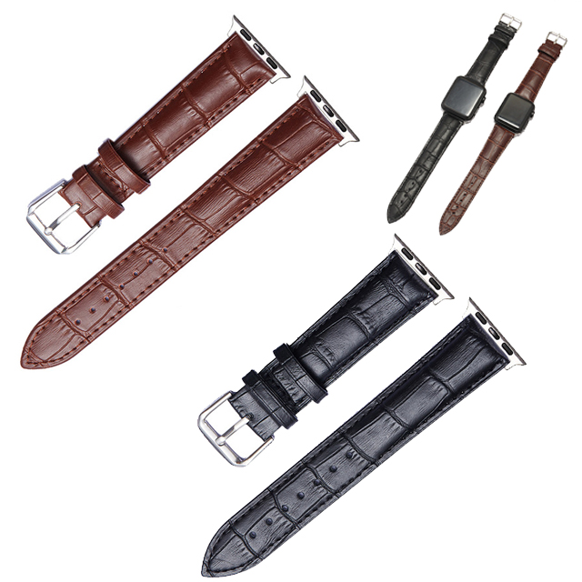 Dây Đồng Hồ Bằng Da Thay Thế Cho Apple Watch 38mm 40mm 42mm 44mm 41mm 45mm