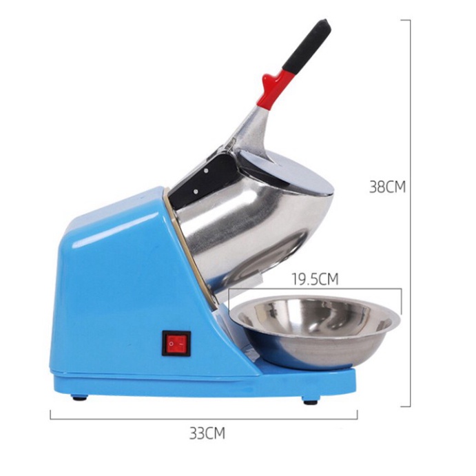 Máy Xay Đá Bào 2 Lưỡi Công Suất 300W, Máy Bào Đá Tuyết Mịn