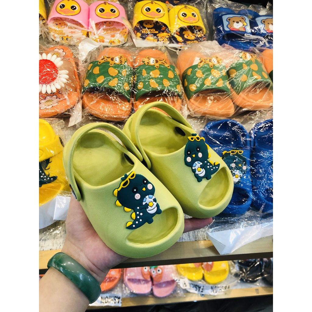 Dép bánh mì hở mũi, quai hậu khủng long, gấu siêu xinh siêu nhẹ