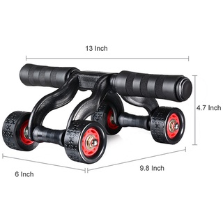 Con lăn tập cơ bụng-con lăn tập bụng 4 bánh tặng kèm thảm tập