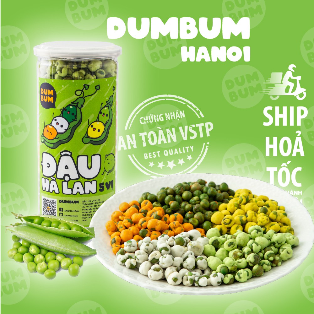 Mã GROXUAN1 giảm 8% đơn 150K Đậu hà lan 5 vị wasabi phô mai tỏi ớt sữa rau