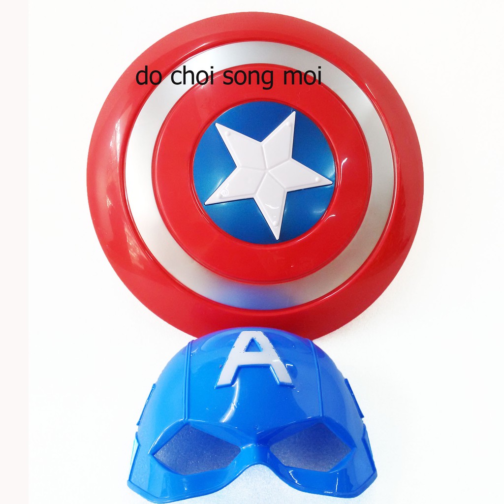 Bộ khiên + mặt nạ Captain America