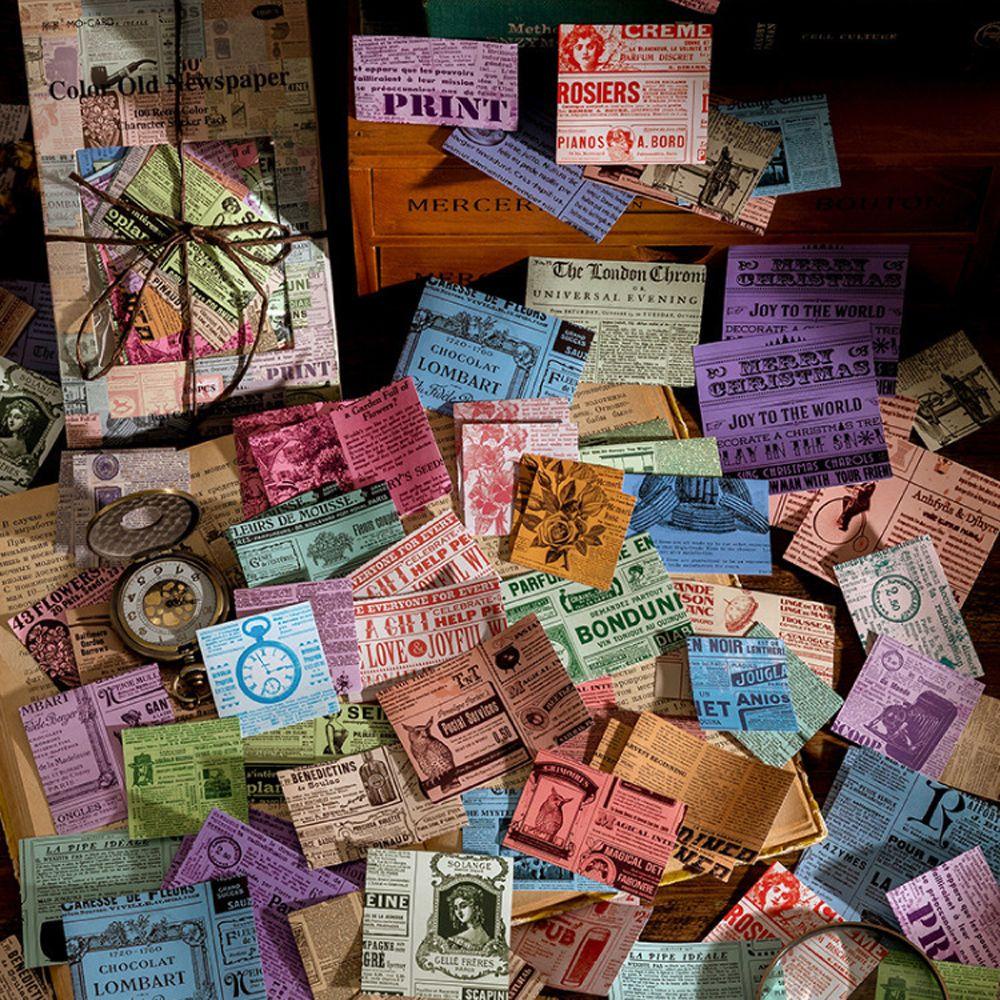 Nhãn Dán Trang Trí Giấy Thủ Công Kiểu Vintage