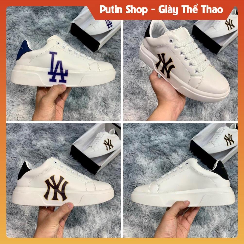 Giày thể thao MLB x MCQ cực chất, Giày sneaker nam nữ MCqueen x MLB In LA Xanh, NY Đen Trắng , Putin Shop