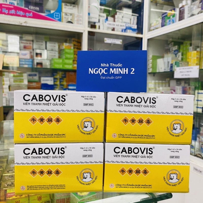 ✅ [Chính Hãng] Viên Thanh nhiệt giải độc CABOVIS OPC - Thanh nhiệt giải độc - Hàng chính hãng OPC