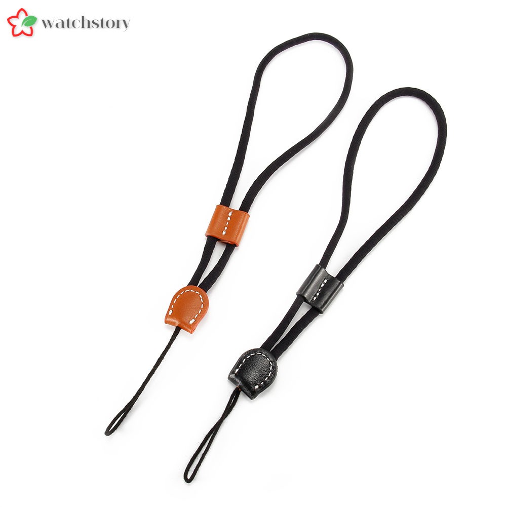 Dây Đeo Cổ Tay Bằng Da Pu Cho Máy Ảnh Canon Sony Fuji Panasonic