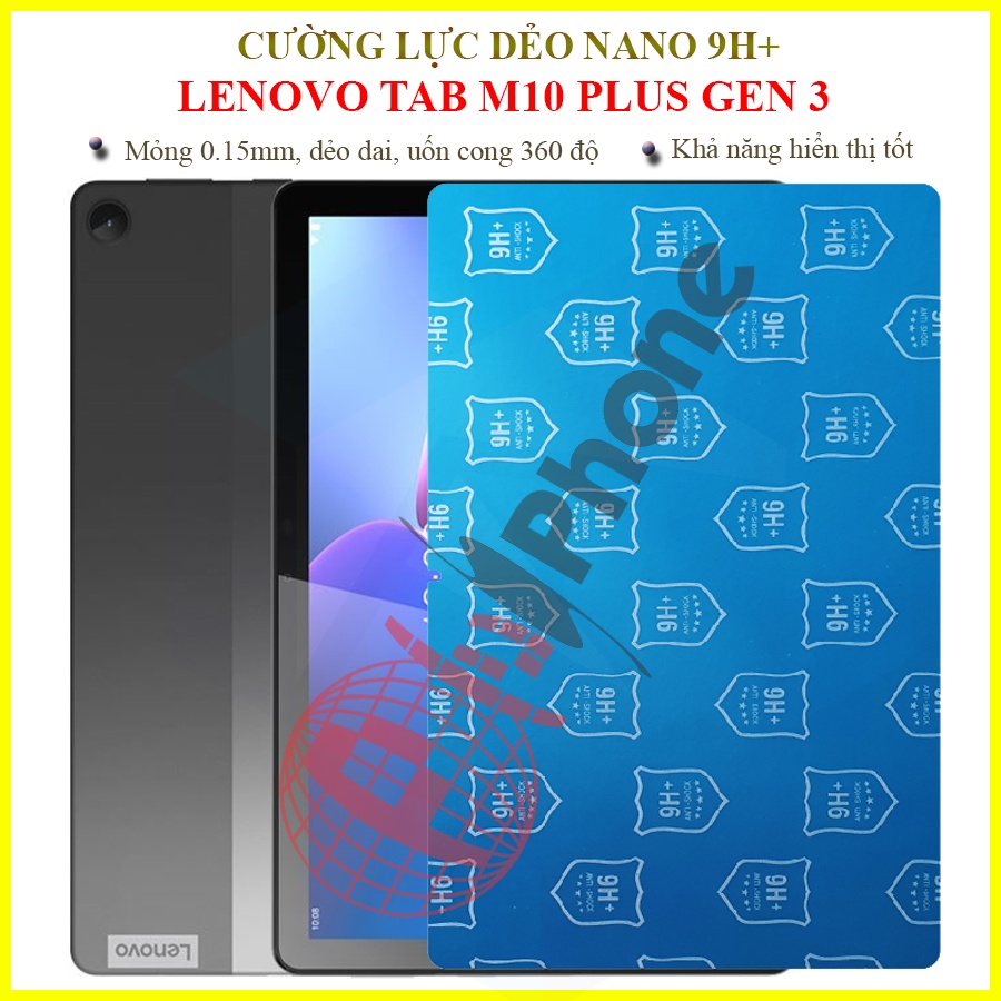 Dán cường lực dẻo nano trong hoặc nhám cho Lenovo Tab M10 Gen 3 (10.1 inch)/ M10 Plus Gen 3 (10.6 in