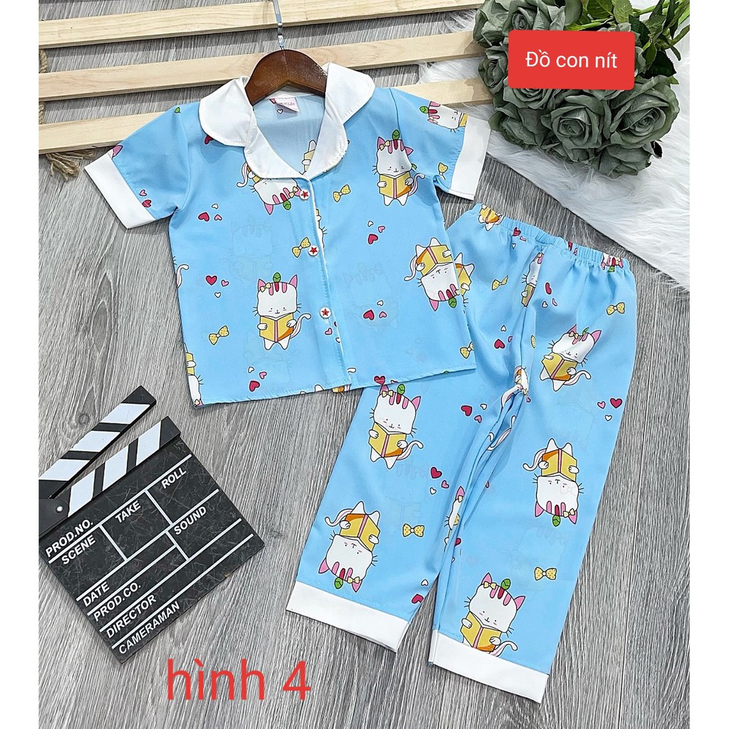 (11-24 KÝ) PIJAMA TAY NGẮN TIỂU THƯ - ĐỒ BỘ TRẺ EM